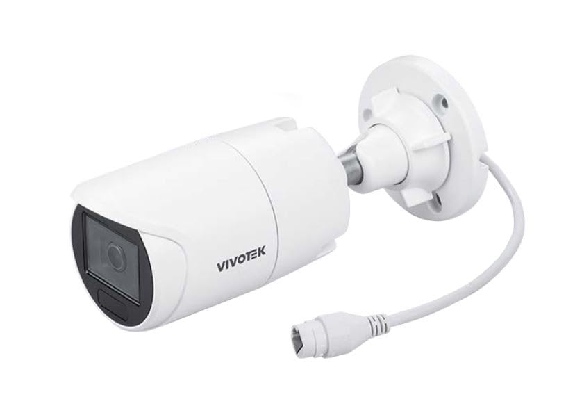 VIVOTEK IB9383-HV 2.8 mm 5 MP AI Analytics IP66 IK10 IR Outdoor Bullet Network Camera White