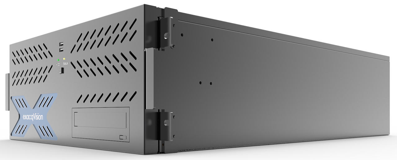 ExacqVision - 4808-08T-R4AL-E - 8 TB A-Series Hybrid 4U recorder Enterprise Linux with 8 IP cameras licenses and 32 analog inputs