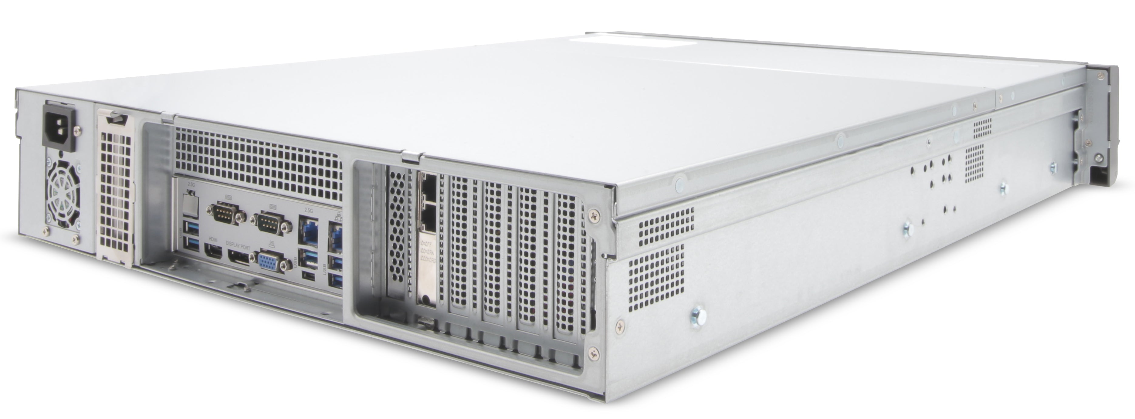 EXACQ - IP08-128T-FAW - IP 2U Rackmount Frontload A-Series exacqVision NVR with 8 IP Professional licenses (150 max), 128TB RAID5 configured storage (112TB usable). Windows 10 IoT Ent LTSC OS on SSD, 16GB RAM, Dual 2.5GbE on-board, 6 x USB, 1 x HDMI,