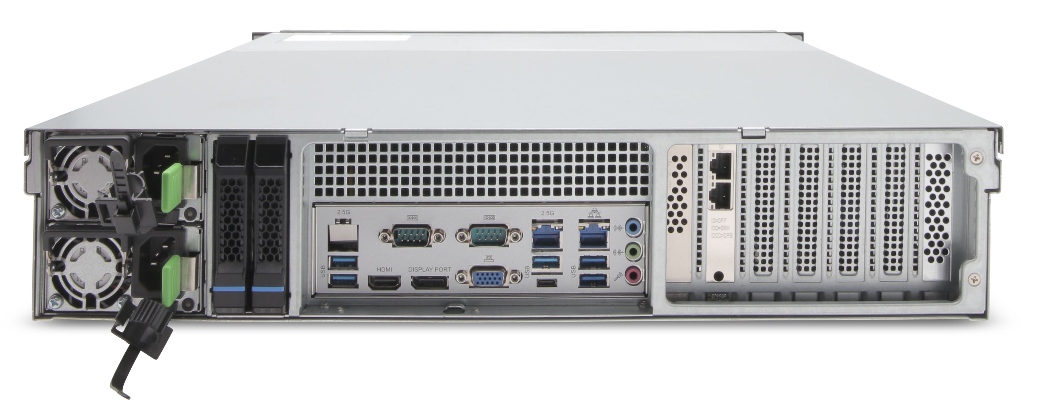 EXACQ - IP08-72T-FARW - IP 2U Rackmount Redundant Frontload A-Series exacqVision NVR with 8 IP Professional licenses (150 max), 72TB RAID6 configured storage (48TB usable). Windows 10 IoT Ent LTSC OS on Dual SSD RAID1, redundant power supplies, 16GB 