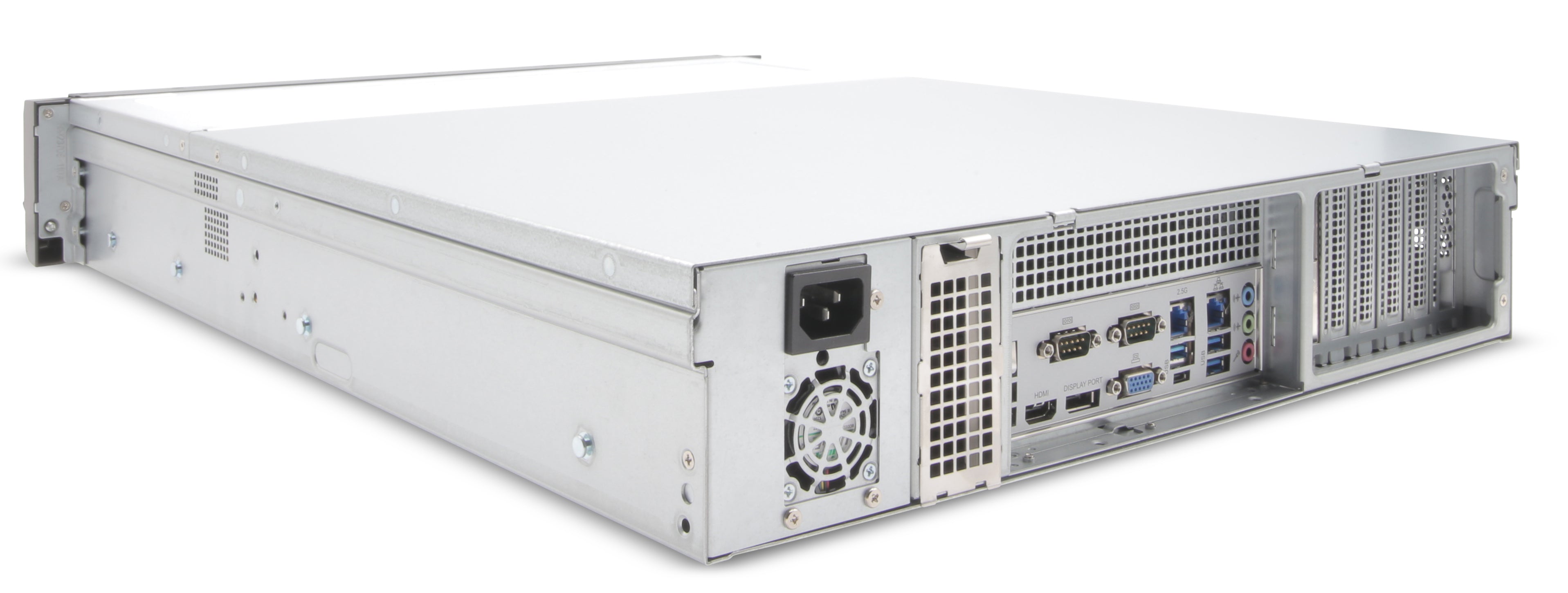 EXACQ - IP08-192T-FAW - IP 2U Rackmount Frontload A-Series exacqVision NVR with 8 IP Professional licenses (150 max), 192TB RAID5 configured storage (176TB usable). Windows 10 IoT Ent LTSC OS on SSD, 16GB RAM, Dual 2.5GbE on-board, 6 x USB, 1 x HDMI,