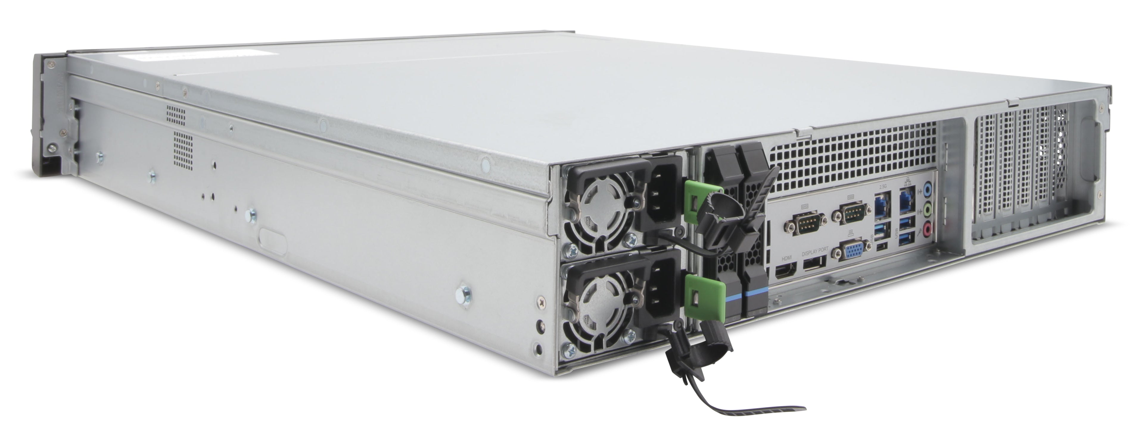 EXACQ - IP08-96T-FARL-E - IP 2U Rackmount Redundant Frontload A-Series exacqVision NVR with 8 IP Enterprise licenses (150 max), 96TB RAID6 configured storage (72TB usable). Linux Ubuntu 22.04 LTS OS on Dual SSD RAID1, redundant power supplies, 16GB R