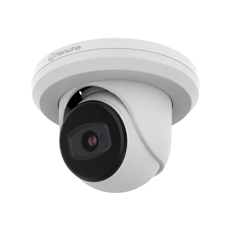 Hanwha - ACE-6020R - Wisenet A Series 2MP IR turret camera, AHD / TVI / CVI / CVBS formats are available, 2MP @ 30 FPS, 3.6mm fixed focal lens, FoV H: 81° / V: 42°, DWDR, IR distance 20m(65.6 ft), day & night, IP67, IK10, 12VDC, Analog, white.