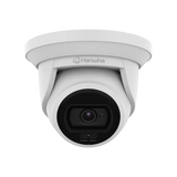 Hanwha - ANE-L7012L - Wisenet A Series White Light turret camera, 4MP @ 30 FPS, 3mm fixed focal lens, WiseStream II, Triple codec (H.265/H.264/MJPEG), 120dB WDR, 24h Color mode, FoV H: 98.3° / V: 54.2°, virtual area (intrusion/enter/exit), virtual Li