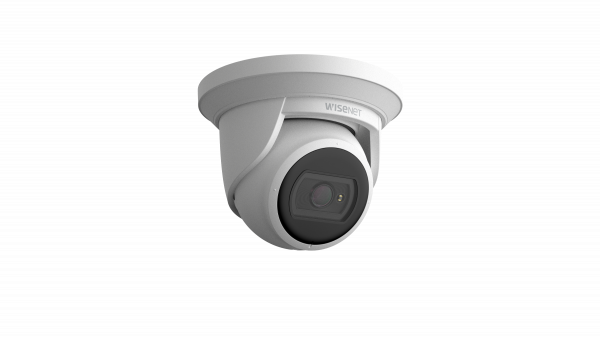 Hanwha - ANE-L7012R - Wisenet A Series turret camera, 4MP @ 30 FPS, 3mm fixed focal lens, WiseStream II, Triple codec (H.265/H.264/MJPEG), 120dB WDR, IR LEDs 20m(65.62ft), day & night (ICR), FoV H: 98.3° / V: 54.2°, virtual area (intrusion/enter/exit