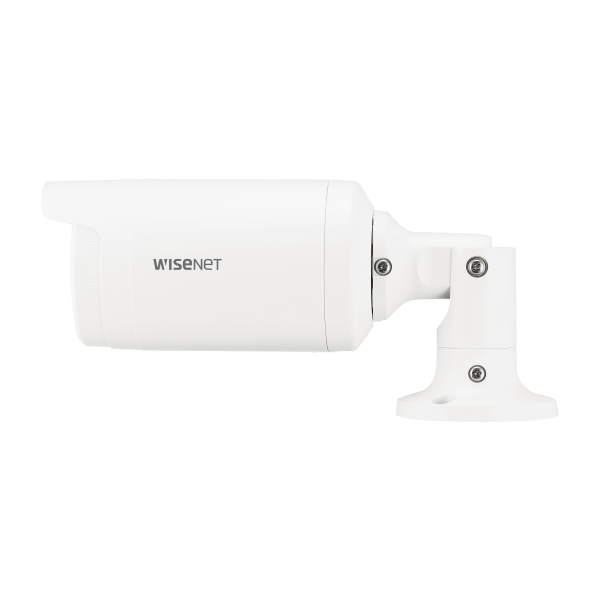 Hanwha - ANO-L6022R - Wisenet A Series bullet camera, 2MP @ 30 FPS, 4mm fixed focal lens, FoV H: 84.3° / V: 45.6° WiseStream II, triple codec (H.265/H.264/MJPEG), 120dB WDR, IR LEDs 30m(98.43ft), day & night (ICR), virtual area (intrusion/enter/exit)