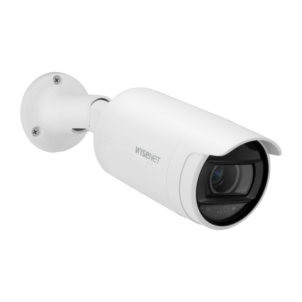 Hanwha - ANO-L6082R - Wisenet A Series bullet camera, 2MP @30FPS, motorized varifocal lens 3.1x (3.3~10.3mm) (105.2°~ 30.6°), WiseStream II, triple codec (H.265/H.264/MJPEG), 120dB WDR, IR LEDs 30m(98.43ft), day & night (ICR), virtual area (intrusion