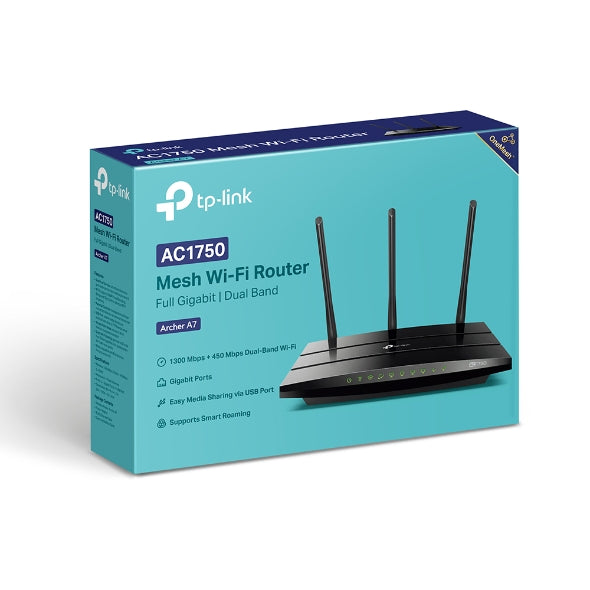 TP-Link - ARCHER A7 - AC1750 Wireless Dual Band Gigabit Router