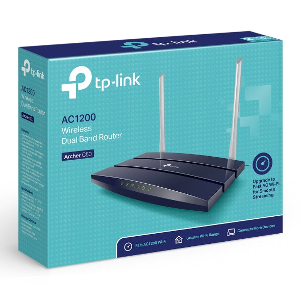 TP-Link - ARCHER C50 - AC1200 Wireless Dual Band Router