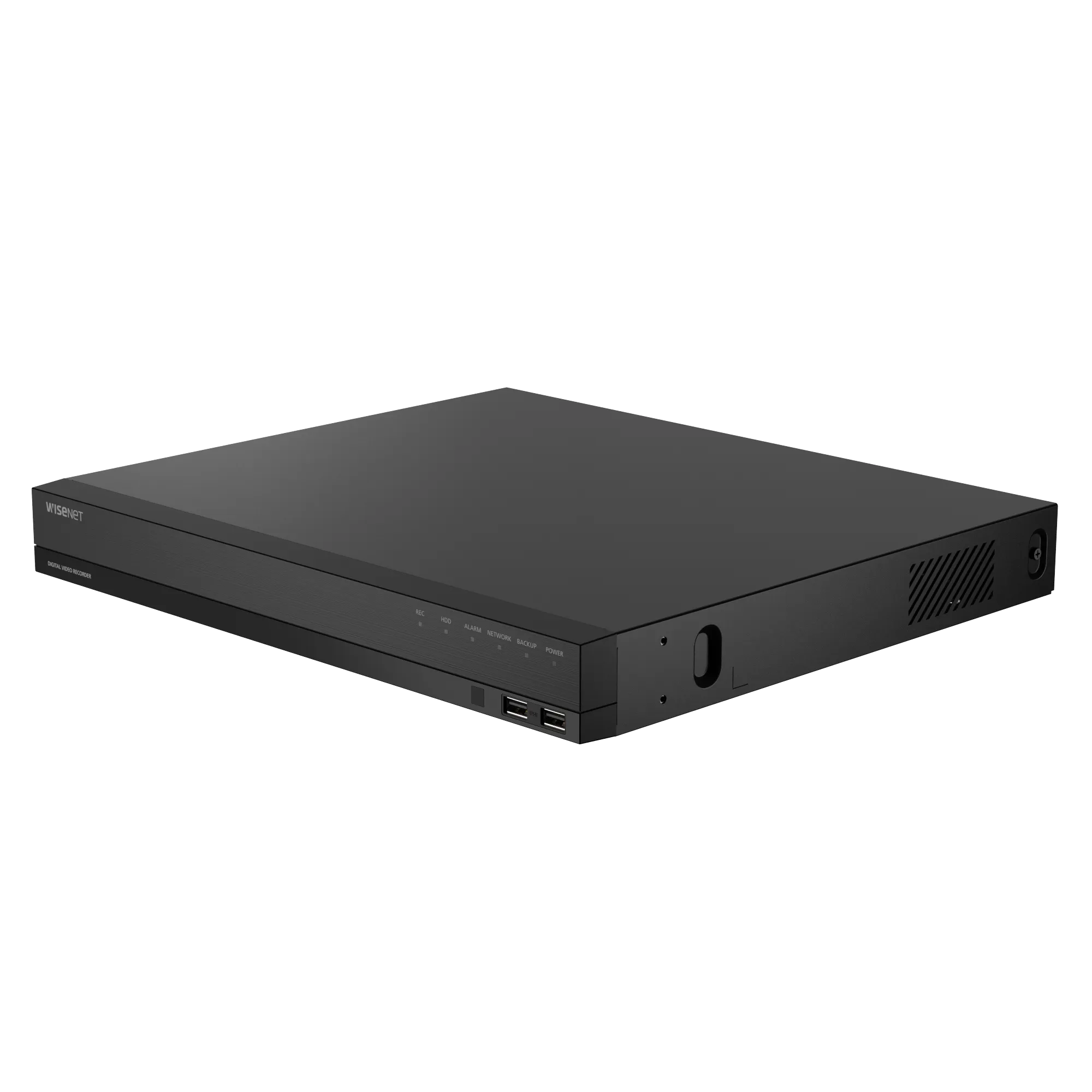 Hanwha - ARD-1610 - A-Series 16CH DVR, AHD / TVI / CVI up to 5MP (Half), CVBS (NTSC/Pal), Max. Analog 16CH + NW 2CH(2MP), 12/12fps@5MP(Half), 15/12fps@4MP(Half), 15/12fps@2MP recording, H.265/H.264/MJPEG, Recording Bandwidth Max. 100Mbps. 4CH audio i