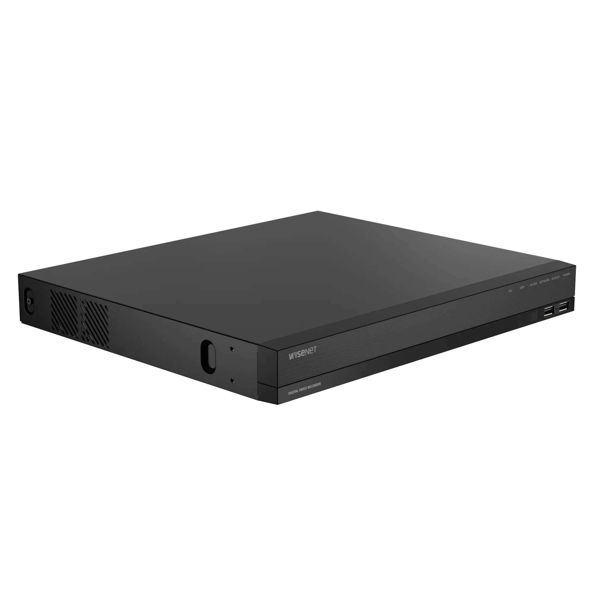 Hanwha - ARD-1610 - A-Series 16CH DVR, AHD / TVI / CVI up to 5MP (Half), CVBS (NTSC/Pal), Max. Analog 16CH + NW 2CH(2MP), 12/12fps@5MP(Half), 15/12fps@4MP(Half), 15/12fps@2MP recording, H.265/H.264/MJPEG, Recording Bandwidth Max. 100Mbps. 4CH audio i