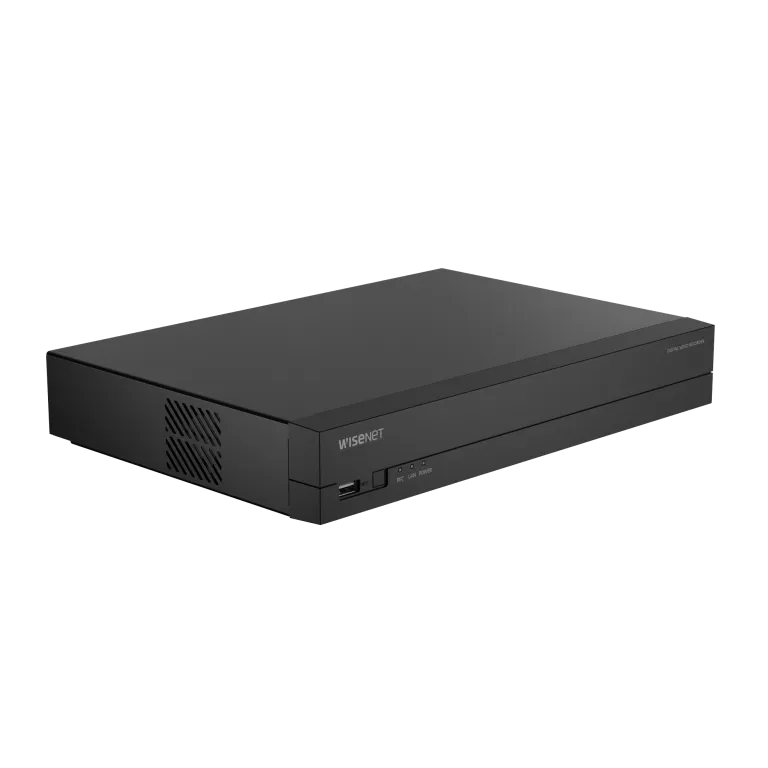 Hanwha - ARD-410 - A-Series 4CH DVR, AHD / TVI / CVI up to 5MP Half, CVBS (NTSC/Pal), Max. Analog 4CH + NW 2CH(2MP), 12/12fps@5MP(Half), 15/12fps@4MP(Half), 15/12fps@2MP recording, H.265/H.264/MJPEG, Recording Bandwidth Max. 30Mbps. 1CH audio input/ 