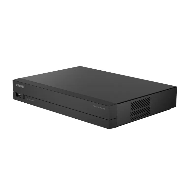 Hanwha - ARD-810 - A-Series 8CH DVR, AHD / TVI / CVI up to 5MP Half, CVBS (NTSC/Pal), Max. Analog 8CH + NW 2CH(2MP), 12/12fps@5MP(Half), 15/12fps@4MP(Half), 15/12fps@2MP recording, H.265/H.264/MJPEG, Recording Bandwidth Max. 40Mbps. 1CH audio input/ 