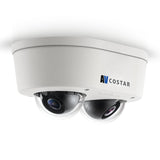 Arecont Vision - AV10856DN-28 - 10MP 2 Sensor Camera 10 MP 2 x 2592x1944 2 x 2.8mm MP Lens H.265/H.264 MicroDome Duo LX