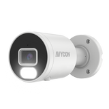 AVYCON - AVC-NBB41F28 - 4MP H.265+ InfiniteColor, Bullet IP Camera, AI Lite, DWDR, 4MP@25FPS, Full Color (white light), Built-in Mic, 2.8mm Fixed Lens, MicroSD, Onvif, DC12V / PoE, IP67, White