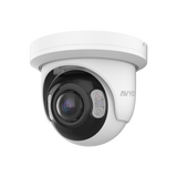AVYCON - AVC-NPE81F180 - 8MP (4K), H.265+ InfiniteColor, Panoramic Turret AI Diversity IP Camera, True WDR, 8MP@20FPS, Full Color (white light), Built-in Mic, Speaker (2-way), Siren, 180 Panoramic Lens, MicroSD, Onvif, DC12V / PoE, IP67, White