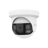 AVYCON - AVC-NPE81F2D - 8MP (4K), Dual Lens Panoramic Diversity IP Camera, 180 degrees full coverage, 4K@15fps, InfiniteColor, Active Deterrence, built-in MIC, Two-way Audio, Siren/Alarm, Self-stitching, PoE/12VDC