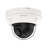 AVYCON - AVC-NSZ41X04 - 4MP (2560x1440), H.265+ Vandalproof PTZ Dome Camera, True WDR, AI, InfiniteColor™, 4MP@30FPS, Triple Stream, 4x Optical (2.7-13.5mm) A/F Lens, MicroSD, Onvif, DC12V / PoE, IP67, White