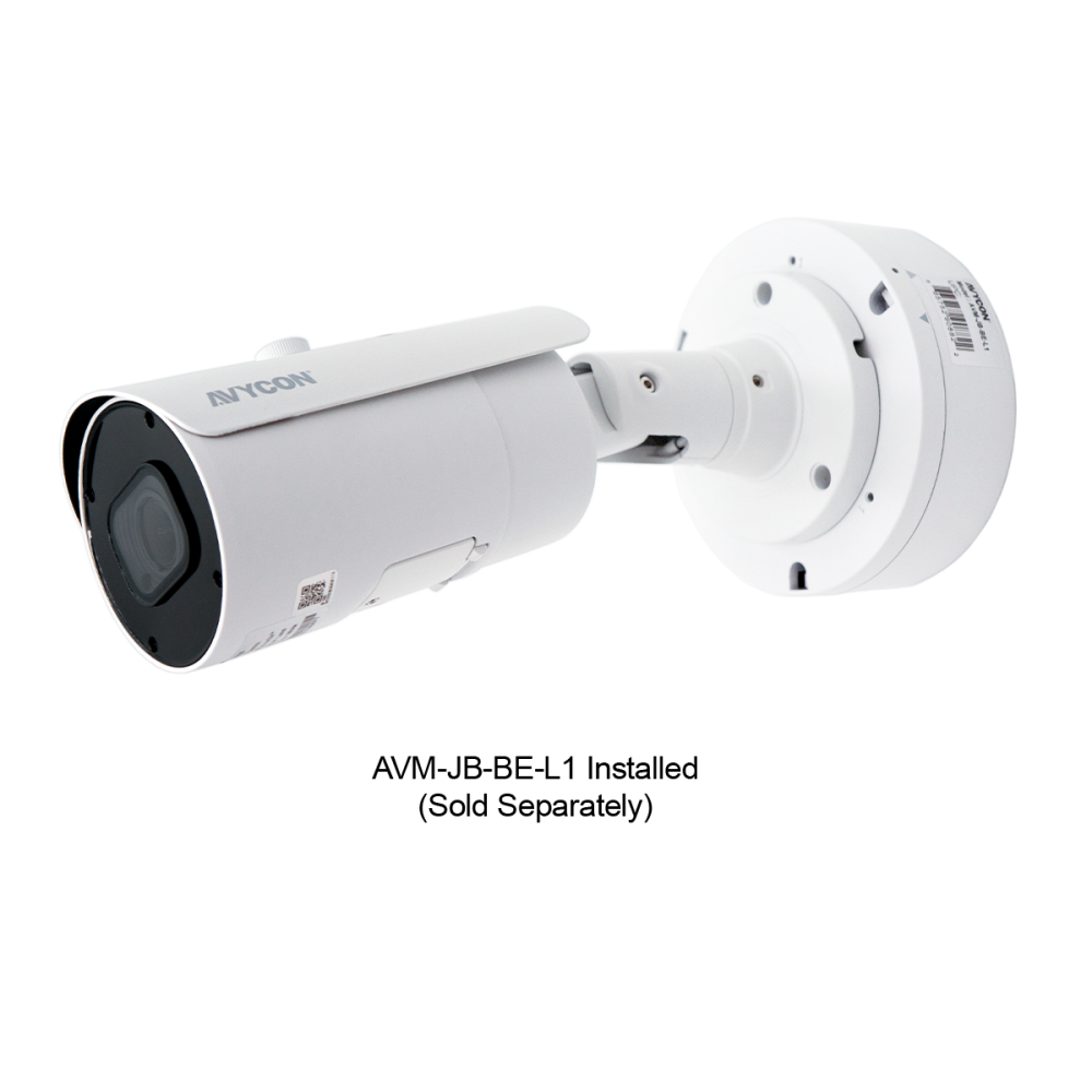 AVYCON - AVM-JB-BE-L1 - Junction Box for VF/Motorized Lens Large Turret & Large Bullets, White