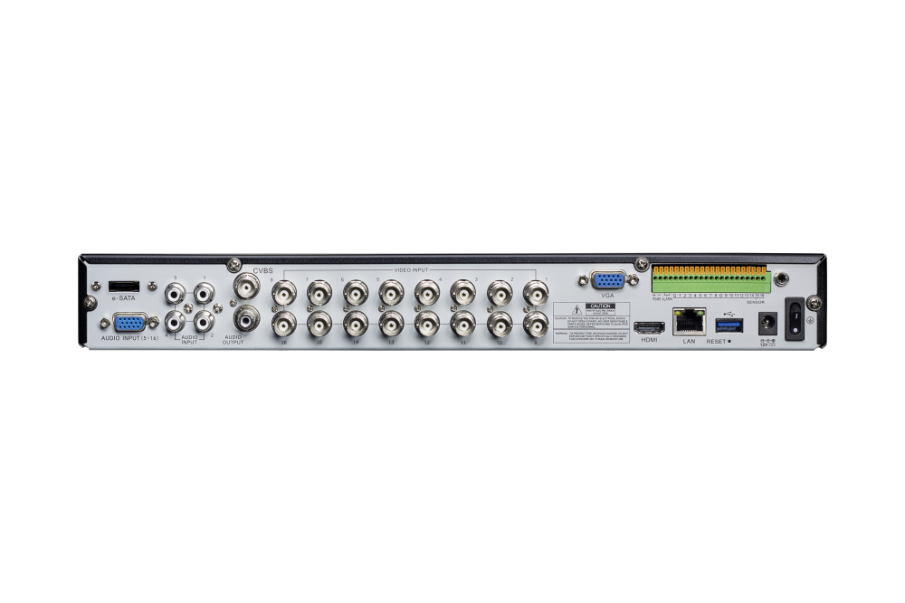 AVYCON - AVR-DSV816H-12T - (NDAA) All-in-One Hybrid H.265 8MP Lite DVR - 16 CHANNEL, 4K HDMI, VGA, CVBS, 16CH Audio, +8 IP, 12TB HDD Installed