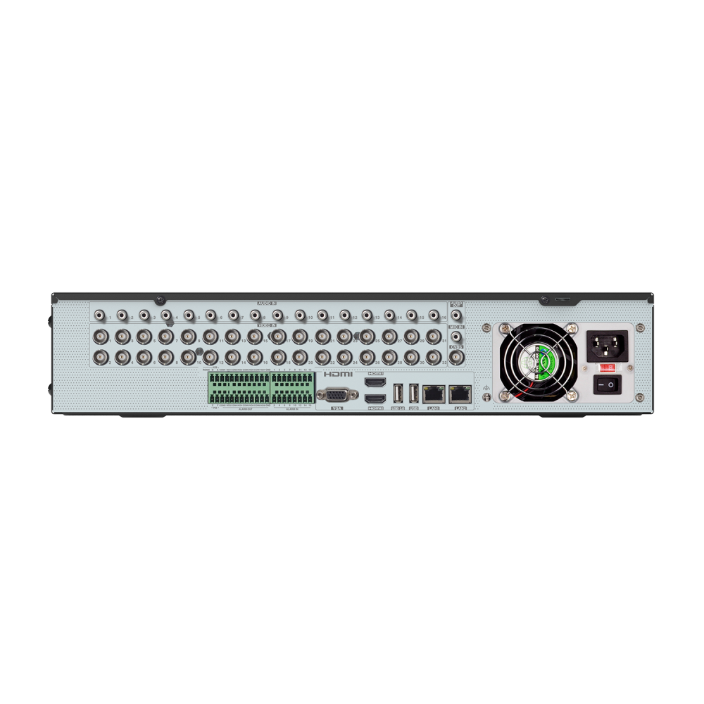 AVYCON - AVR-NT832A-3T - All-in-One Hybrid H.265 4K DVR, 8MP Lite, 5MP, 1080P, 960H HD - 32 Channel, 8 additional IP channels support, 16ch audio, eSATA, 3TB HDD Installed, NDAA
