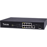 Vivotek - AW-FGT-100C-120 - 8-Port 10/100 Mb/s PoE-Compliant Unmanaged Switch with Gigabit Ethernet & SFP