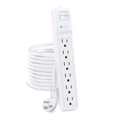 CYBERPOWER - B625 - 6 OL, 25' cord, 1500J, white
