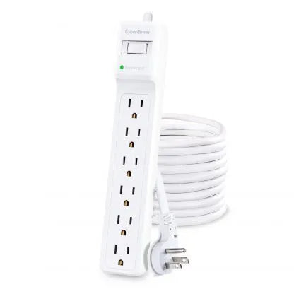 CYBERPOWER - B625 - 6 OL, 25' cord, 1500J, white