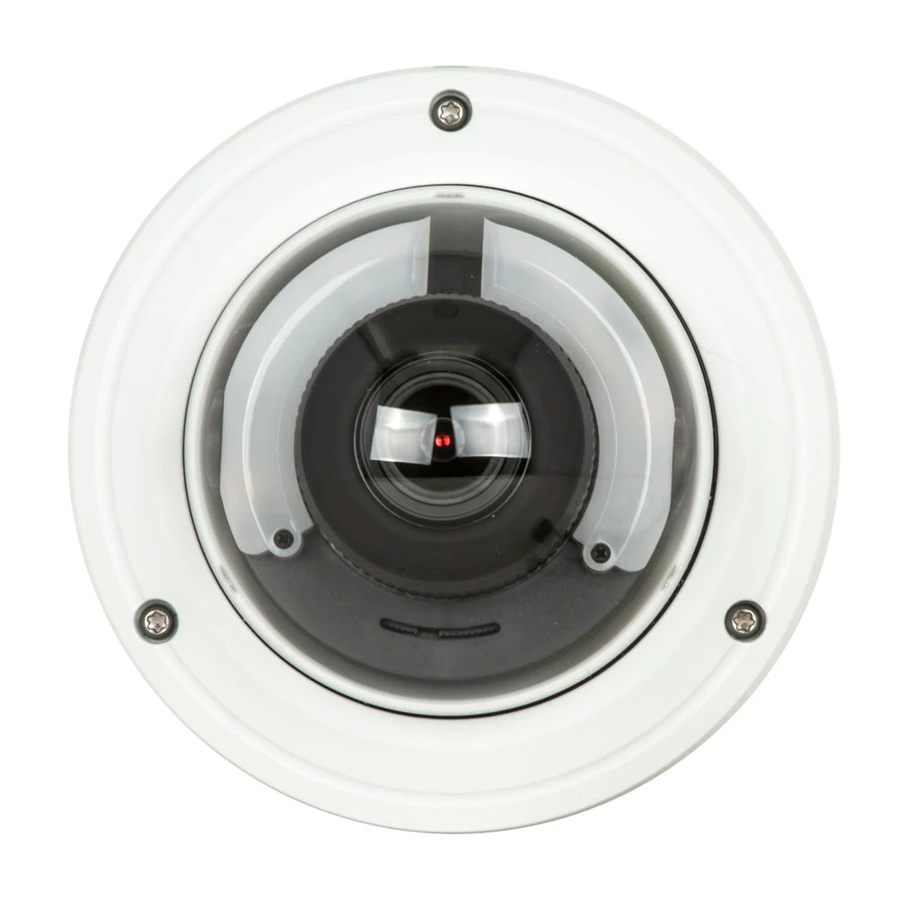 BOLIDE - BN9029AVAIRAD/TAA - TAA Compliant H.265 8MP 2.8-12mm Motorized Varifocal Lens IP67 Full Color Active Deterrent Vandal Proof Camera, Color At Night Warmlight Up to 65 Feet, Two-Way Audio ( Built-in Speaker and Mic ), MicroSD Slot Up to 256GB,