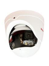 BOLIDE - BN9109-PN-DUAL - H.265 8MP ( 4K ) 180 Degree Panoramic Turret Camera, Dual 2.8mm Panoramic Lens, IP67 Full Color Active Deterrent Camera, Color At Night Warmlight Up to 49 Feet, IR Up to 98 Feet, Two-Way Audio ( Built-in Speaker and Mic ), M