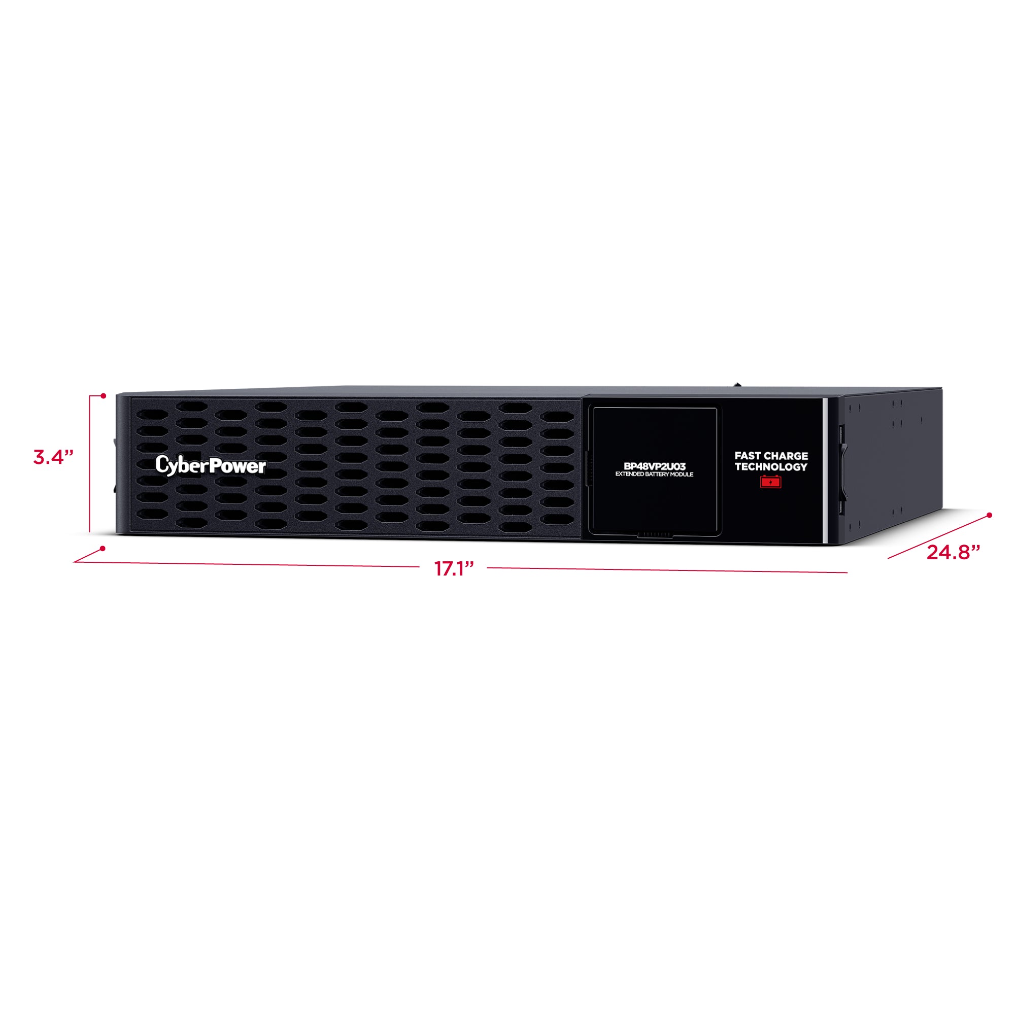 CYBERPOWER - BP48VP2U03 - Extended Battery Pack for PR2200RTXL2UAN, PR3000RTXL2UAN, PR2200RTXL2UHVAN, PR3000RTXL2UHVAN, PR2200RTXL2UACN, PR3000RTXL2UACN