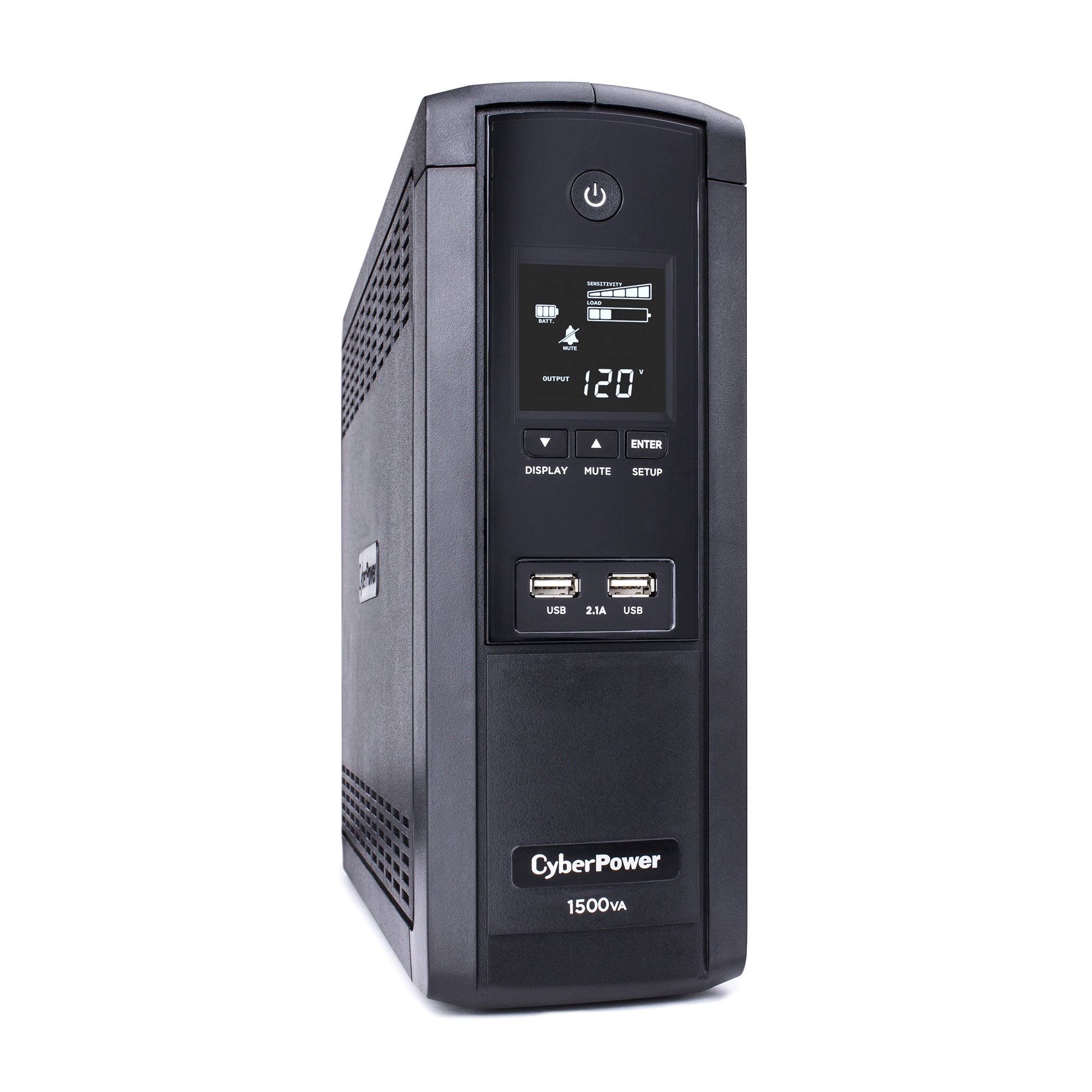 Cyber Power - BRG1500AVRLCD - UPS SYSTEMS Intelligent LCD, 1500VA/900W, Simulated Sine Wave, NEMA 5-15P, 6 ft cord
