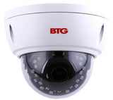 BOLIDE - BTG1209AVAIR/AHQ - 2MP AHD / TVI / CVI / Analog Vandal Proof Dome Camera, 1/3" CMOS, 2.8mm-12mm Wide Angle Lens, IR Up to 65 ft., Control Over Coax, OSD, 12VDC, Charcoal Gray