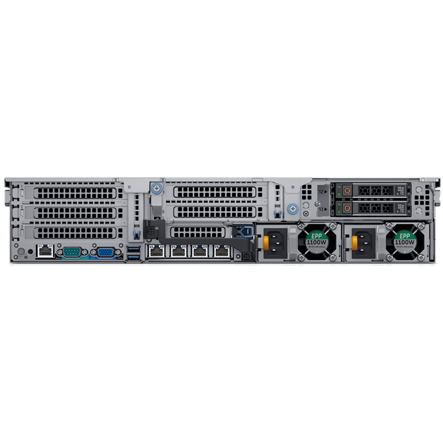 Digital Watchdog - DW-BJRR2X320TLX - Blackjack Rack NVR Server (Powered by DW Spectrum IPVMS), includes 8 camera licenses pre-installed, 600 Mbps of recording throughput, Linux on mirrored SSD's, 1000W Dual Power Supply, 2U rack-mount, 300TB usable R