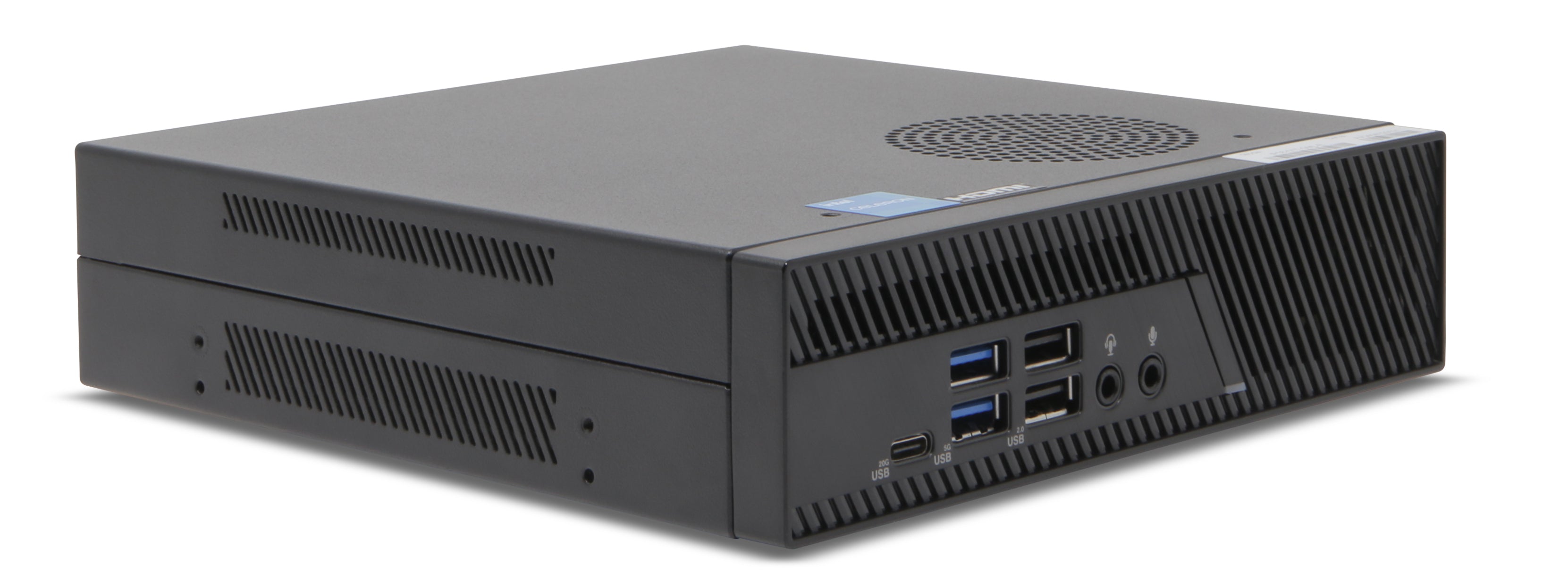 EXACQ - C2-00T-16SL - Live monitoring C-Series exacqVision 16 stream workstation (Single display support), 0TB storage. Linux Ubuntu 22.04 LTS OS on SSD, 8GB RAM, 1 X 1GbE, 1 x 2.5GbE, 8 x USB, 2 x DP, WiFi & BLE. Includes VESA mount kit, mouse and k