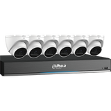 Dahua - C888E64A - HDCVI Kit: 8-CH, 4K Pro Analytics+ Penta-brid DVR + 6x 4K, WDR, Mini Eyeball Cameras