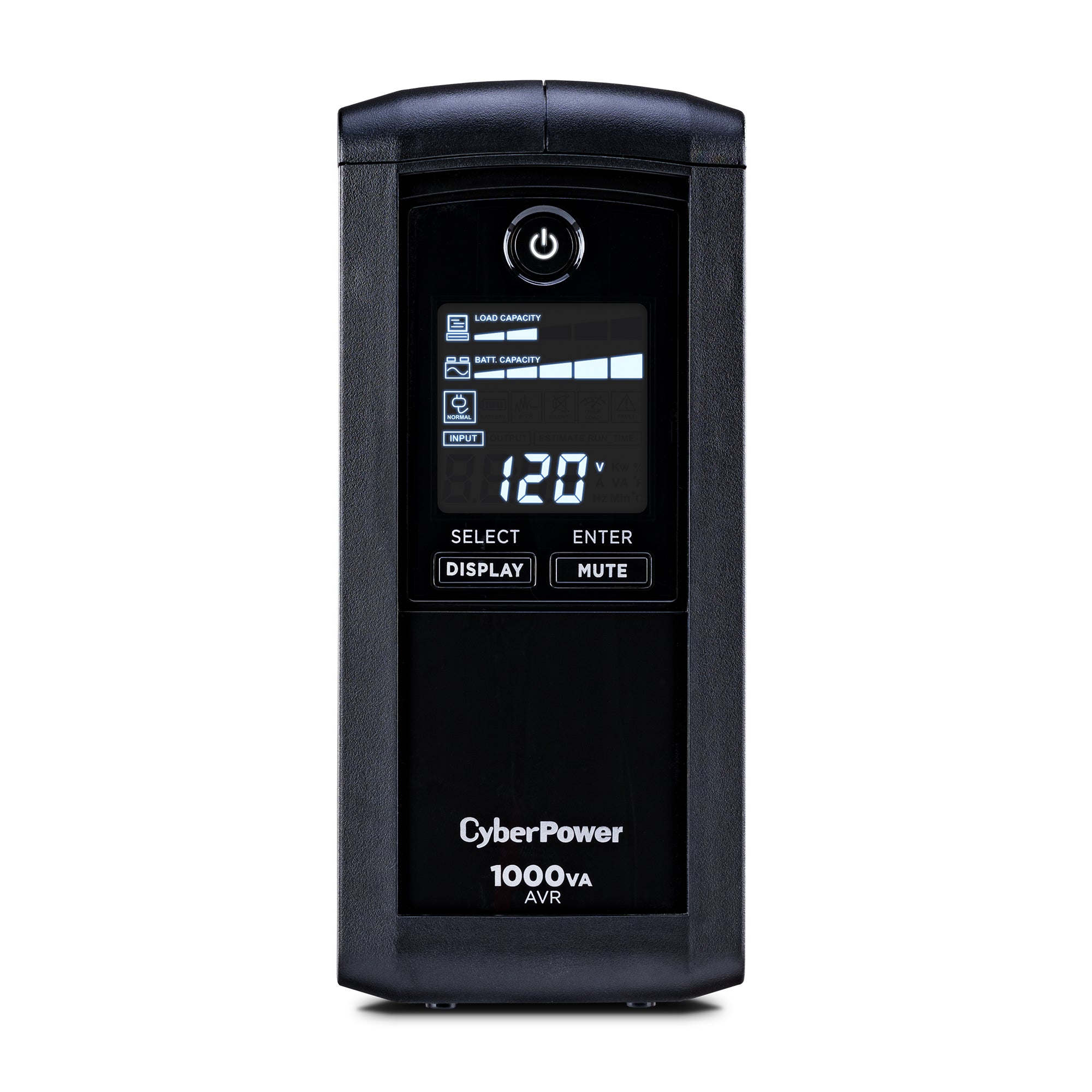 CYBERPOWER - CP1000AVRLCD - CyberPower 1000VA/600W Line-Interactive Ups AVR LCD 9 Outlets 3 Year Warranty 1080 Joules
