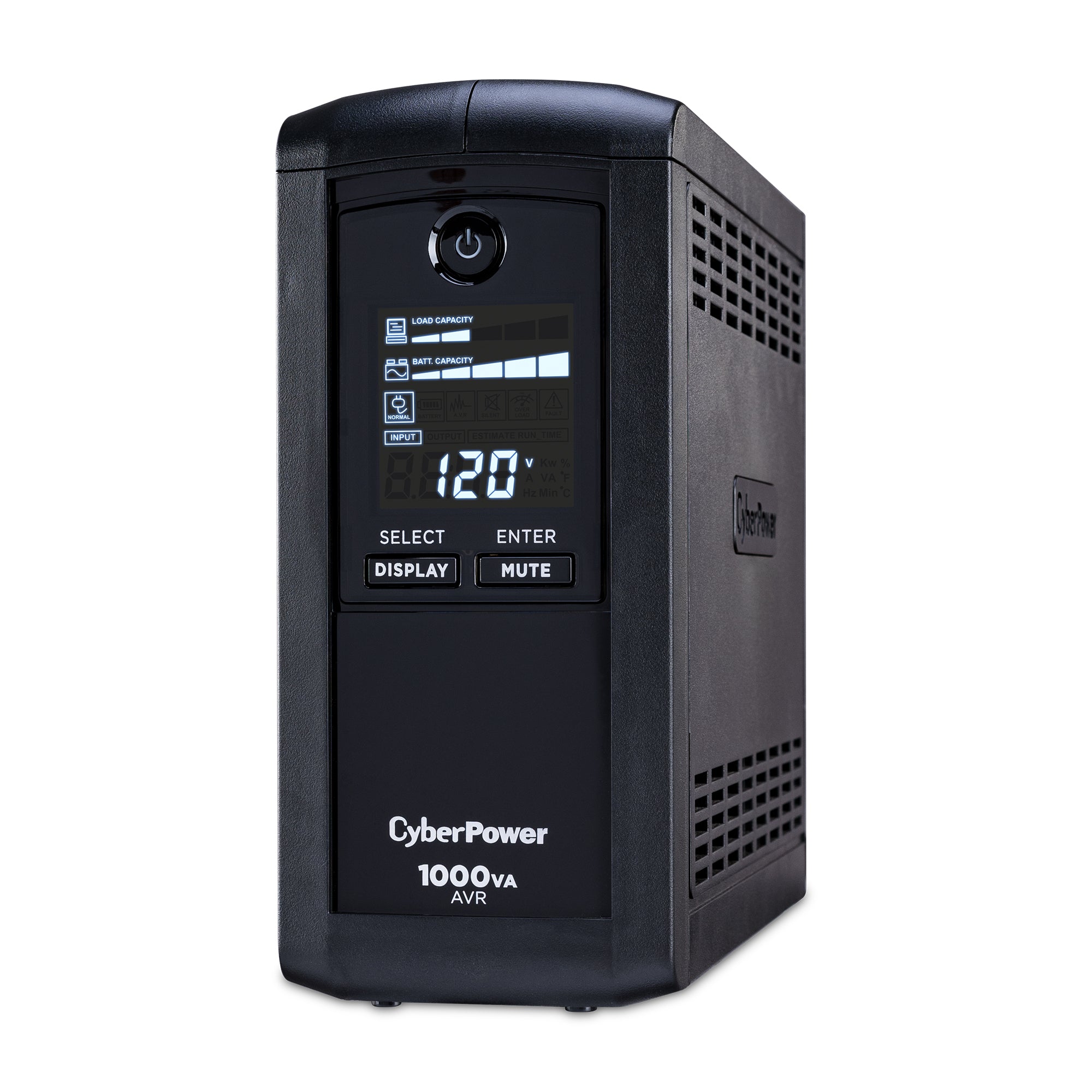 CYBERPOWER - CP1000AVRLCD - CyberPower 1000VA/600W Line-Interactive Ups AVR LCD 9 Outlets 3 Year Warranty 1080 Joules