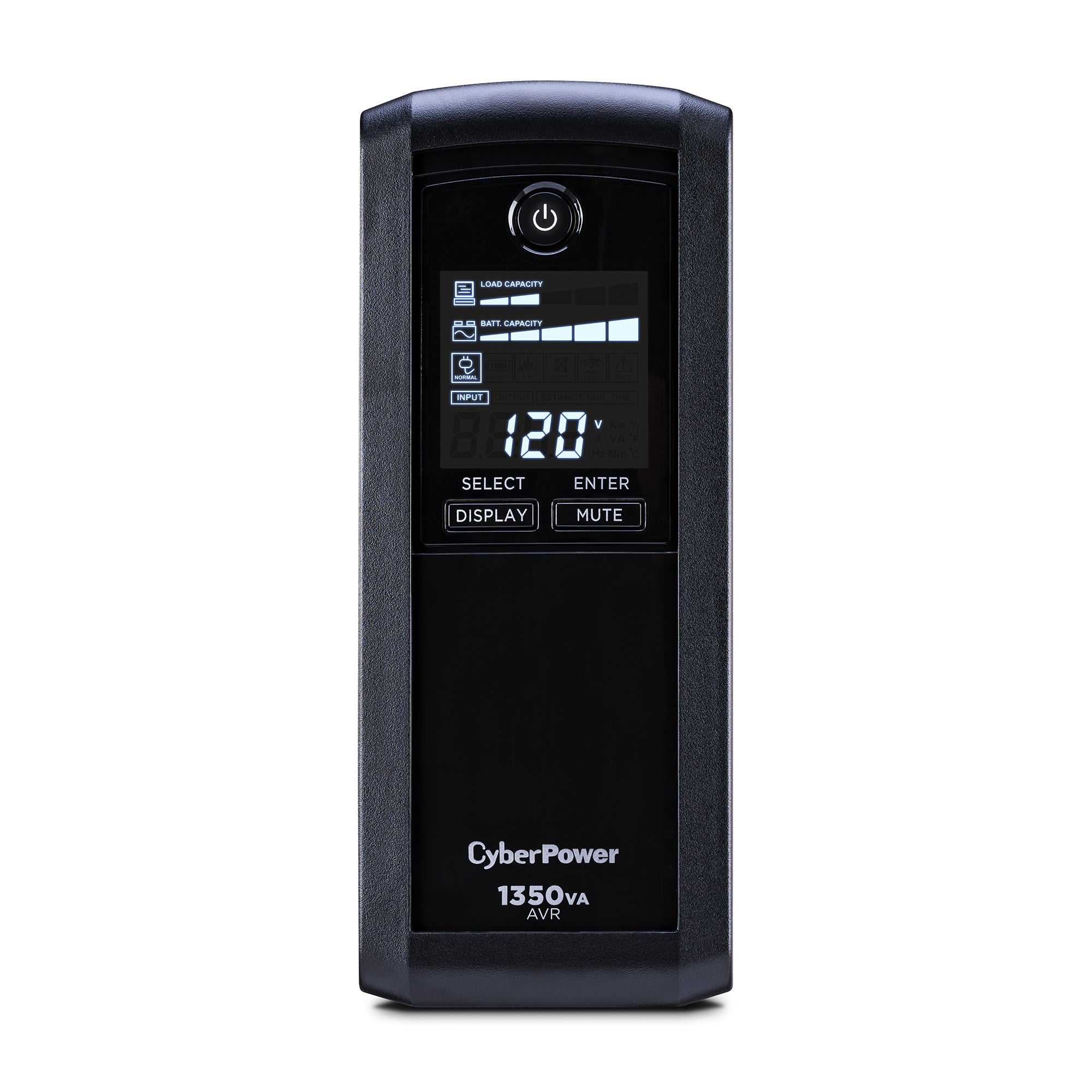 Cyber Power - CP1350AVRLCD - UPS SYSTEMS Intelligent LCD 1350VA/815W Line-Interactive