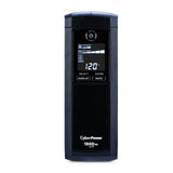 CYBERPOWER - CP1500AVRLCDTAA - 1500VA/900W Line Interactive UPS, Mini-tower, 12 Outlets, AVR, LCD, Serial/USB, TAA Compliant, 3 Yr Warranty