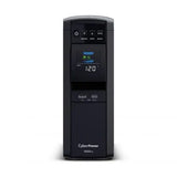 CYBERPOWER - CP1500PFCLCDTAA - 1500VA/1000W, PFC Sine Wave Mini-tower UPS, 12 NEMA 5-15R, NEMA 5-15P, USB, Relay, SNMP, PowerPanel Business Software, 3 Yr Wty, TAA Compliant