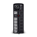 CYBERPOWER - CP1500PFCLCD - 1500VA/1000W, PFC Sine Wave Mini-tower UPS, 12 NEMA 5-15R, NEMA 5-15P, USB, Relay, SNMP, 3 Yr Wty