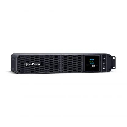 CYBERPOWER - CP1500PFCRM2U - 1500VA/1000W, PFC Sine Wave Short-depth 2U Rackmount UPS, 8 NEMA 5-15R, NEMA 5-15P, USB, SNMP, 3 Yr Wty