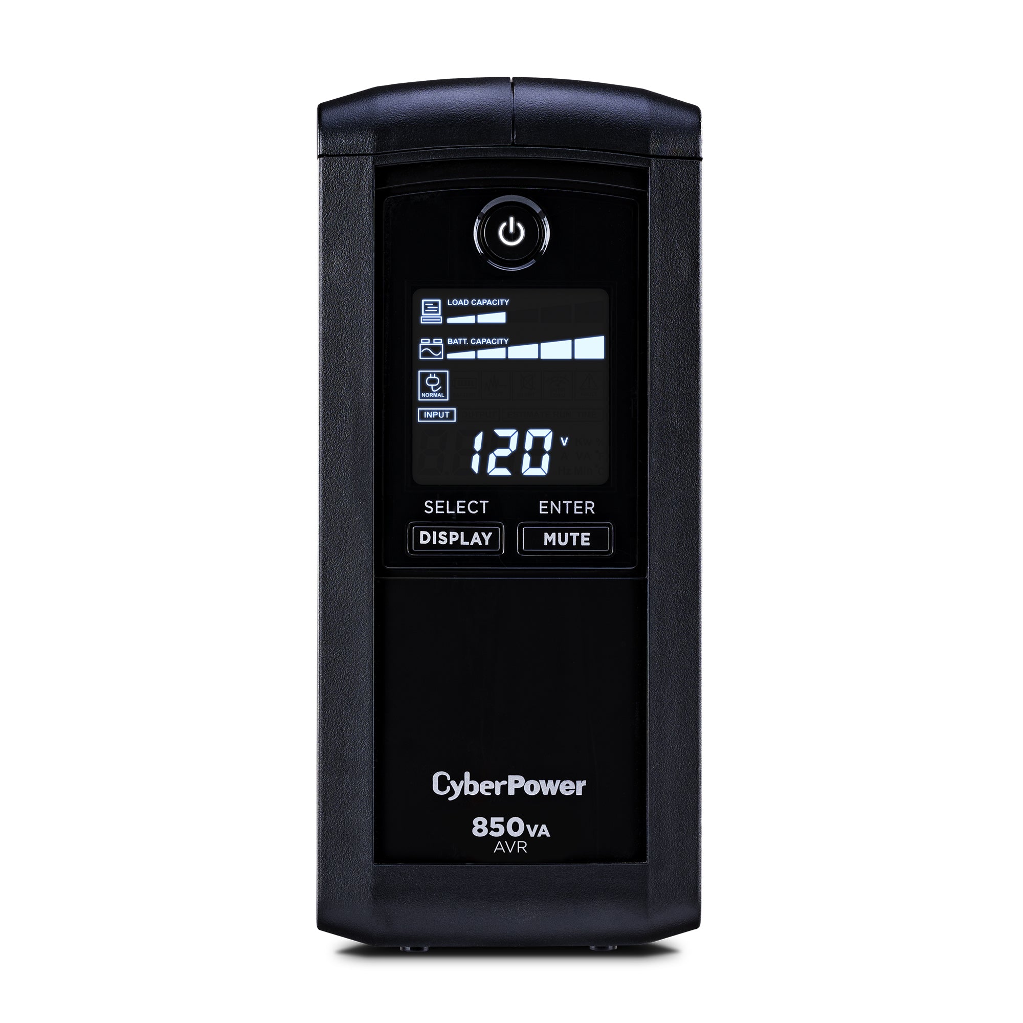 CYBERPOWER - CP850AVRLCD - CyberPower 850VA/510W Line-Interactive UPS AVR LCD 9 Outlets 3 Year Warranty 1080 Joules