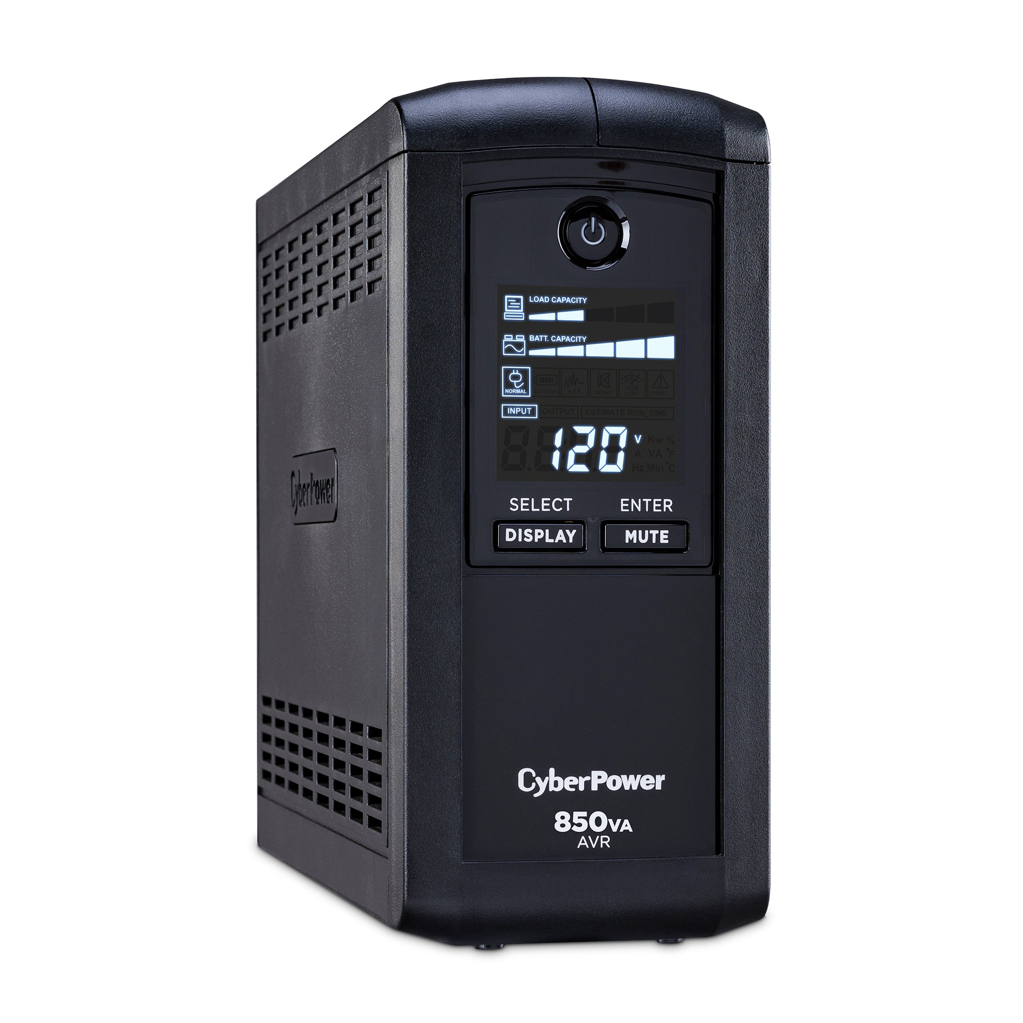 CYBERPOWER - CP850AVRLCD - CyberPower 850VA/510W Line-Interactive UPS AVR LCD 9 Outlets 3 Year Warranty 1080 Joules