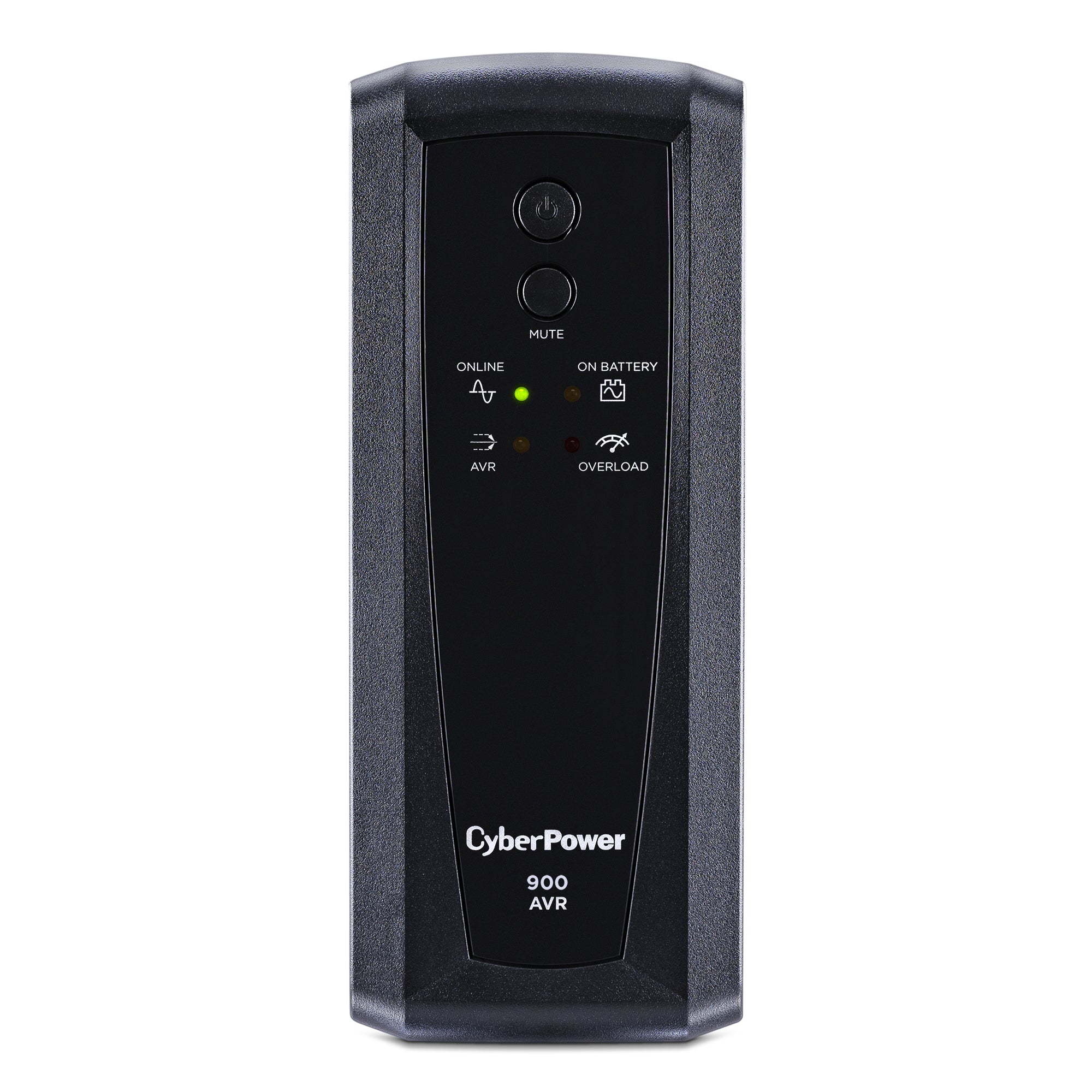 CYBERPOWER - CP900AVR - 900VA/560W LINE INTERACTIVE UPS, 10 x NEMA 5-15R OUTLETS, NEMA 5-15P PLUG W/6FT POWER CORD, AVR, RJ45, COAX PROTECTION, POWERPANEL PERSONAL SOFTWARE, 3 YR WTY