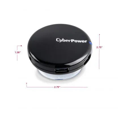 Cyber Power - CPH430PB - Up to 5 Gbps Transfer Rate, USB 3.0, 4, LED Power Indicator, Limited Lifetime Warranty