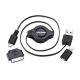 Cyber Power - CPU3RTAKT - Black, Up to 3.2 ft. (retractable), USB 2.0, 3 year warranty