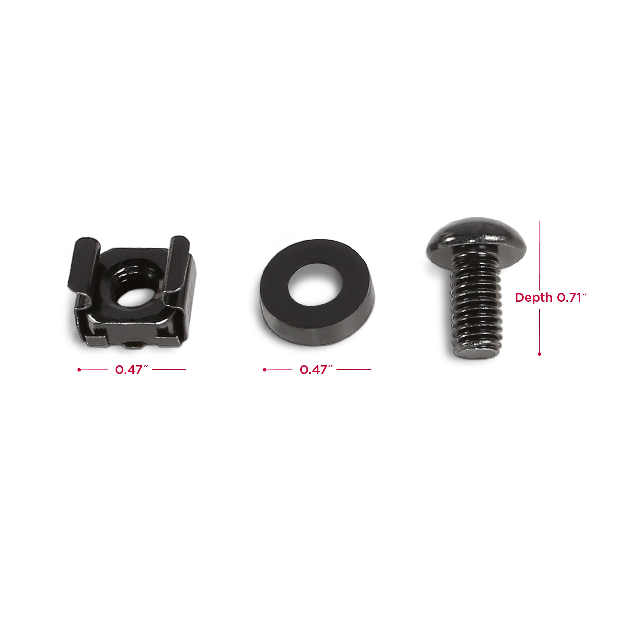 CYBERPOWER - CRA60001 - M6 cage nut and screw hardware, 50 per pack