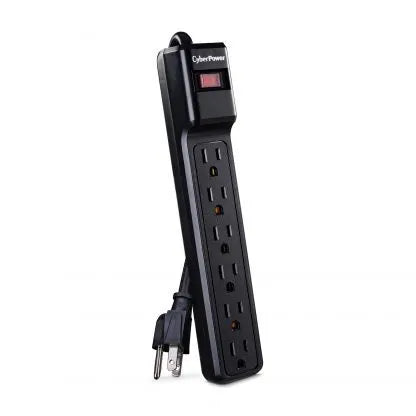 CYBERPOWER - CSB6012 - 1200 J, 125 V, NEMA 5-15P plug, 6 NEMA 5-15R, 12 ft cord, Limited lifetime warranty